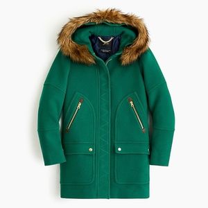 J. Crew CHATEAU PARKA IN ITALIAN STADIUM-CLOTH WOO